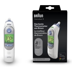 Braun ThermoScan 7 Ear Thermometer - Accurate & Reliable Temperature Measurement (Model 4022167652195)